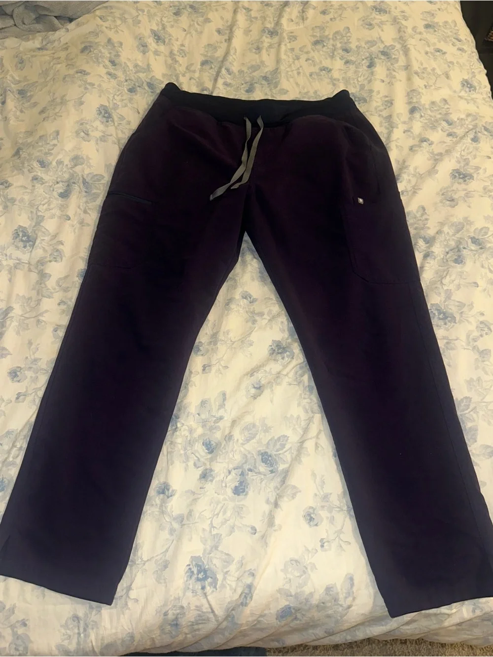 Figs Dark Purple Drawstring Jogger Pants